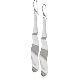SKU Jewelry Sterling Silver Long Wavy Earrings