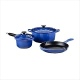 Le Creuset 5 Piece Essential Cookware Set, Cobalt Blue