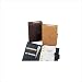 Budd Leather US 924 European Bidente Genuine Ostrich Time Management Book Color: Black