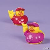 12 Sign Language "I Love You" Rubber Duckys