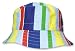 Bucket Hat- Retro Transportation Stripe Twill; Size 6 Months; 2 1/2 X 5 1/2; 2 Brim