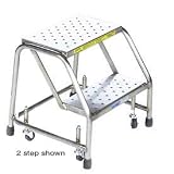 Buy 1 Step 16W Stainless Steel Ladder Without Rails - Heavy Duty Serrated Grating