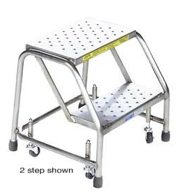 Buy 1 Step 16W Stainless Steel Ladder Without Rails - Heavy Duty Serrated Grating by Global Industrial now!