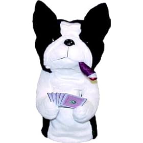  Winning Edge Novelty Headcover Poker Playing Boston Terrier