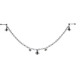 Handcrafted Fleur de Lis Barbell Nipple Chain MADE WITH SWAROVSKI ELEMENTS
