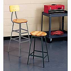 POLLARD Heavy-Duty Industrial Stools - Olive green