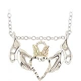 Beautiful! Sterling-silver Black Hills Gold Diamond-cut Claddagh Pendant-Necklace