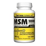 Jarrow MSM Sulfur 1000 mg, 120 tabs( Five Pack)