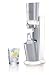 Sodastream 1216511490 Crystal Wassersprudler Premium, inklusive 1 CO2 Alu-Zylinder und 1 Glaskaraffe,  0.615 Liter, wei�