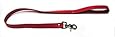 KinkLab Bondage Basics Leather Leash, Red