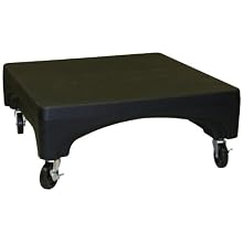 Forte 8002291 Mini Merchandiser with Wheels, 24" Length x 24" Width x 9" Height, Black