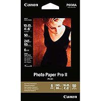 Canon Photo Paper Pro II, 4 x 6 Inches, 50 Sheets (2737B011)