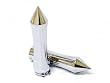 Motorcycle Spiked Chrome Hand Handlebar Grips Grip Custom High Quality Chrome Billet Grips Fits Cruisers, Choppers, Harley Davidson, Suzuki, Kawasaki, Yamaha, Honda, Metric Motor Bikes, Hogs with 1 inch Throttle Grips Bar Ends