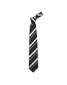 Versace Textured Greca & Ribbon Bands Woven Silk Tie Gray