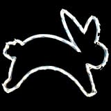 Leaping Easter Bunny Holiday 43 Light Window Decor