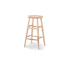 International Concepts 1S-830 30-Inch Scooped Seat Stool, Unfinished