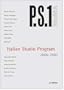 P.S.1: Italian Studio Program 2000-2002