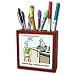   - Londons Times Miscellaneous Funny Cartoons - Dog Training Common Errors - Tile Pen Holders-5 inch tile pen holder