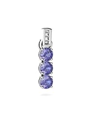 Genuine Tanzanite 14kt White Gold Pendant