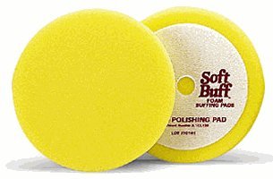 Meguiars Soft Buff Velcro Back Foam Polishing Pad - 6.5 Inch Diameter