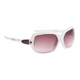 SPY OPTIC DYNASTY WHITE WITH CLEAR MERLOT FADE SUNGLASSES SHADES