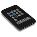 Black Silicone Case & screen Protector for Apple iPod Touch 3rd Generation 3G - 8GB 32GB 64GB