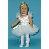 White Ballerina Complete Outfit, Fits 18' Dolls Like American Girl®