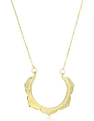 Katie Diamond "Lotus" Yellow Gold Necklace