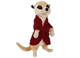 GIANT 2 FT SOFT TOY MEERKAT WITH SMOKING JACKET