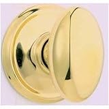 Schlage F51SK SIE 505 Siena Entry Knob, Lifetime Brass with SecureKey