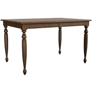 Color Cuisine Rectangular Leg Counter Table With 36