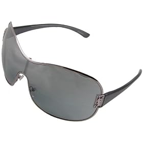 YSL Yves Saint Laurent Sunglasses 6081 S CC9, Metallic Black Frame  Grey Lenses
