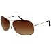 Ray-Ban RB3267 Icons Racewear Sunglasses - Color: Gunmetal/Brown Fade - 64mm