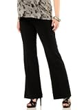 Motherhood Maternity: Secret Fit Belly(tm) Bi-stretch Suiting Back Pockets Fit And Flare Maternity Pants