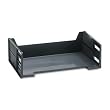 Rubbermaid 17621 High-capacity side load stackable tray, 5-1/8 high, legal, black