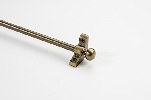 Zoroufy Stair Rods 04672 Select Collection Stair Rod Set with Round Finials, 48