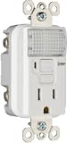 Pass & Seymour #1595NTLWCC4 15A White GFCI Nightlight