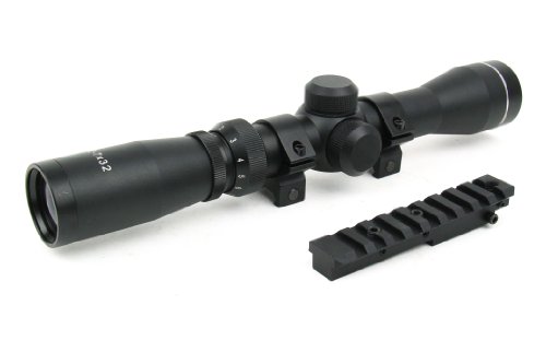 TacFire Tactical Scope Package Mosin Nagant Rifle 2-7x32 Long Eye Relief Scope + M44 M38 M39 M91/30 Scout Mount Package