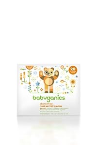 BabyGanics Alcohol Free Hand Sanitizer Wipes, On the Go Soft Pack, Light Citrus Scent, 20-count Pouch (Pack of 4), Packaging May Vary