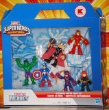 Marvel Super Hero Adventures, Exclusive Figures, Ultimate Super Hero Set [Hulk, Thor, Iron Man, Captain America, Hawkeye, and Black Widow], 6-Pack