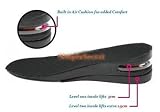 Mens Black Air Cushion Height Increase Shoe Lift Taller Insoles