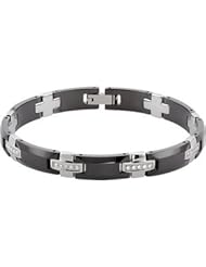 8.5" Dura Tungsten® Link Bracelet with Black Immerse Plating 08.50 Inch Black Immerse lating Tub709