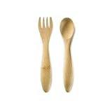 Bambu 5-Inch Baby's Utensils, Set of 2, Natural by Bambu