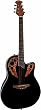 Applause AE148-5 Super Shallow Deluxe Acoustic-Electric Guitar, Black