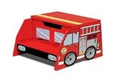 Product details for Fire Truck Step Stool - Color: Red