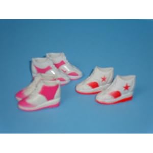 3 Pairs of Tennis Shoes Made to Fit the Barbie Doll by 