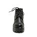 Reneeze 0124JD04 Womens Trendy Platform Lace-up Casual Shoes with Toe Cap - BLACK