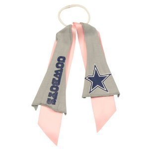 Dallas Cowboys Pink Ribbon Ponytail Holder