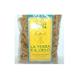 La Terra Il Cielo Organic - Whole wheat Pasta Sedani 1lb