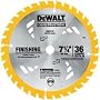 DEWALT DW3176 Construction Series 7-1/4-Inch 36-Tooth Thin Kerf Finishing Saw Blade with 5/8-Inch Diamond Knockout Arbor